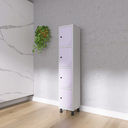 Ver imagem 4 de Armário Locker Guarda Volume Aço Light 4 Portas 34,5x179,5cm Roxo/Cinza/Lilás