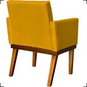Ver imagem 6 de Kit 2 Poltronas Decorativa para Sala Recepção Consultório Escritório Base em Madeira Divine