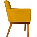 Ver imagem 4 de Kit 2 Poltronas Decorativa para Sala Recepção Consultório Escritório Base em Madeira Divine