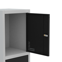 Armário Locker Guarda Volume Aço Light 4 portas 34,5x179,5cm - 12
