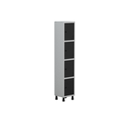 Ver imagem 1 de Armário Locker Guarda Volume Aço Light 4 Portas 34,5x179,5cm Cinza