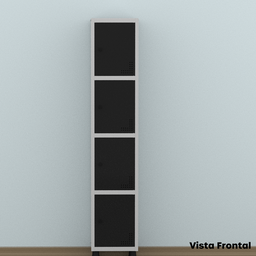 Armário Locker Guarda Volume Aço Light 4 portas 34,5x179,5cm - 14