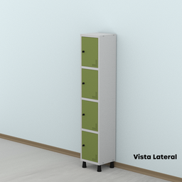 Armário Locker Guarda Volume Aço Light 4 portas 34,5x179,5cm - 15