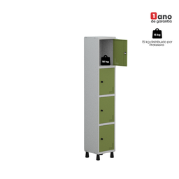 Armário Locker Guarda Volume Aço Light 4 portas 34,5x179,5cm - 13