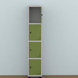 Armário Locker Guarda Volume Aço Light 4 portas 34,5x179,5cm - 18