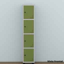 Armário Locker Guarda Volume Aço Light 4 portas 34,5x179,5cm - 14