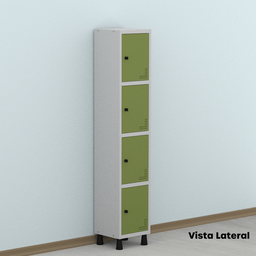 Armário Locker Guarda Volume Aço Light 4 portas 34,5x179,5cm - 16