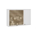 Ver imagem 2 de Armário Aéreo para Cozinha com 2 Portas de Vidro 1,2 M Cor:branco