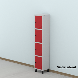 Armário Locker Guarda Volume Aço Light 4 portas 34,5x179,5cm - 15