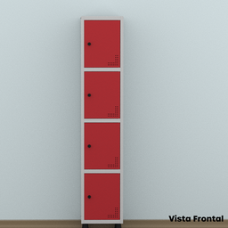 Armário Locker Guarda Volume Aço Light 4 portas 34,5x179,5cm - 14