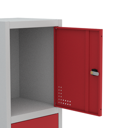 Armário Locker Guarda Volume Aço Light 4 portas 34,5x179,5cm - 12