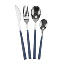 Ver imagem 1 de Faqueiro Le Sancho em Inox com Cabo Azul 16 Peças