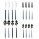 Ver imagem 2 de Faqueiro Le Sancho em Inox com Cabo Azul 16 Peças