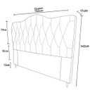 Ver imagem 4 de Cabeceira Queen Size Cama Box de Casal Quarto Estofada Barcelona 160cm:suede Marsala