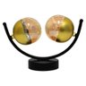 Luminaria Ball Led Preto e Dourado a Pilhas - 1