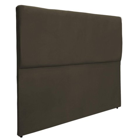 Cabeceira de Cama Estofada Sevilha Essencial Clean Suede Rbl:casal Tradicional/marrom