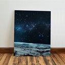 Ver imagem 6 de Kit 3 Quadro Decorativo Galáxia Lua Astronauta Placa Quarto 28x20cm