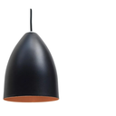 Ver imagem 2 de Lustre Pendente Bala Soft Pt Fosco Cobre