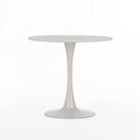 Ver imagem 1 de Mesa Redonda em Metal Raya 80 Cm X 74 Cm Nude