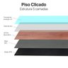 Piso Vinílico Clicado 18,3cm x5mm x1,23m Pix Revestimentos caixa com 2,251m² - 5