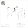 Conjunto Mesa de Jantar em Mdf + 6 Cadeiras Dalla Costa Cor:freijó com Off White e Bege Rústico - 11