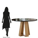 Ver imagem 5 de Sala de Jantar Estilo Red Vidro com 4 Cadeiras Nice Preto/Mel