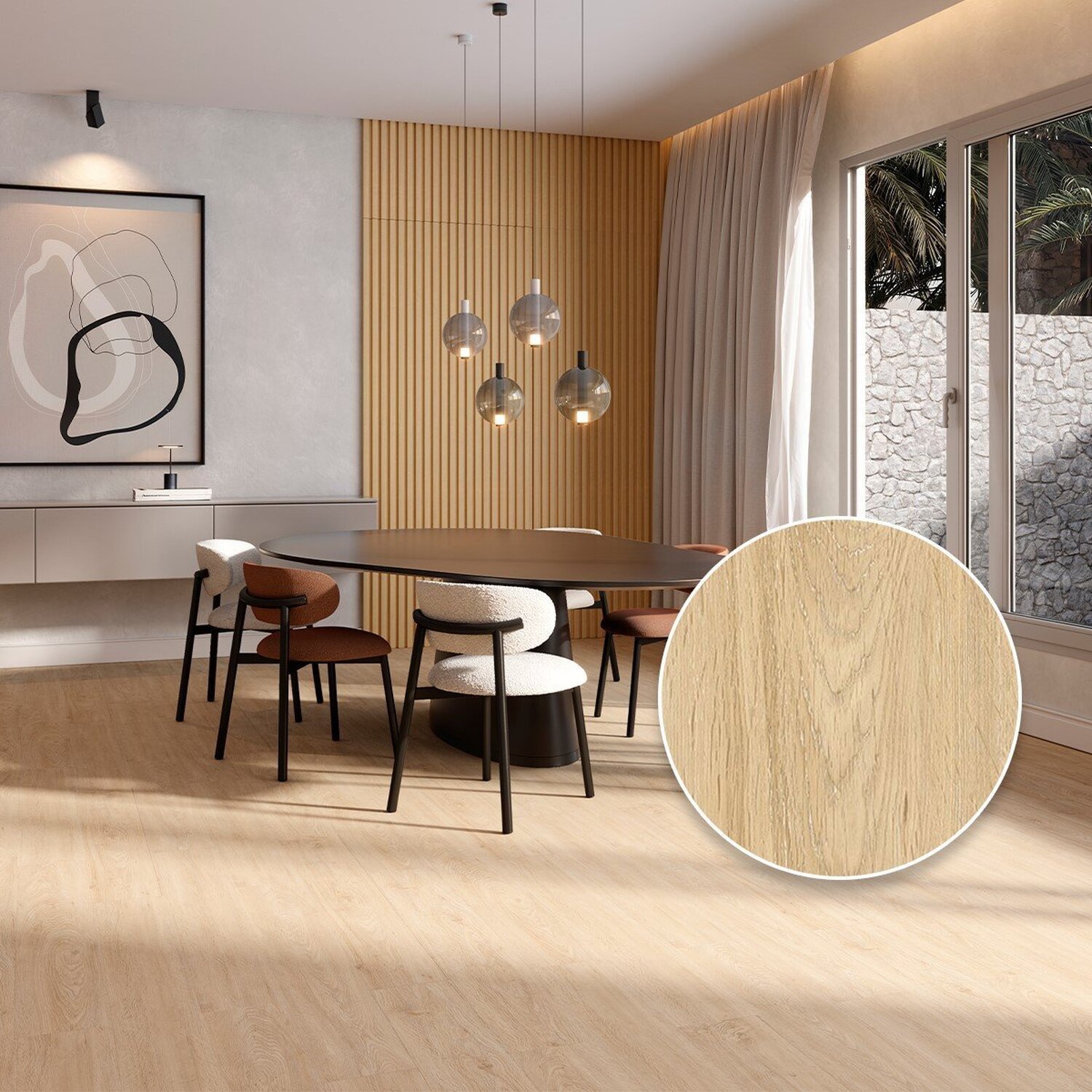 Piso Vinílico Colado 18cm x 2mm x 1,22m Pix Revestimentos caixa com 4,3354m²