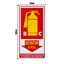 Ver imagem 2 de Combo 10 Placas de Sinalização Extintor Bc Co2 Equipamentos Elétricos e Líquidos Inflamáveis 15x30 a