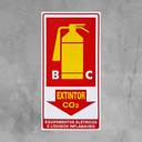Ver imagem 3 de Combo 10 Placas de Sinalização Extintor Bc Co2 Equipamentos Elétricos e Líquidos Inflamáveis 15x30 a