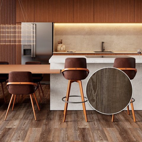 Piso Vinílico Colado Régua 2mm Caixa com 4,39m² Pix Revestimentos