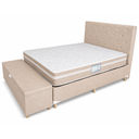 Ver imagem 1 de Kit Cama Box Casal Baú 1,38x1,88 com Cabeceira e Recamier - Bege