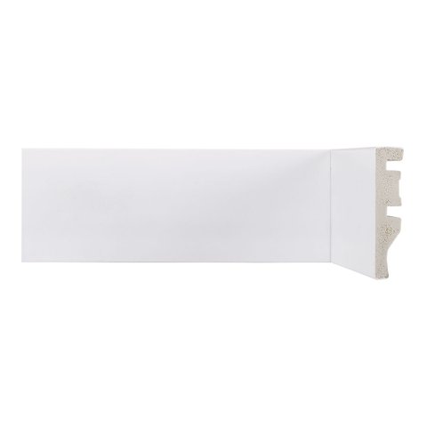 Rodapé de Poliestireno Liso 7CMX15MMX240CM Pixrevestimentos Branco Pix Revestimentos