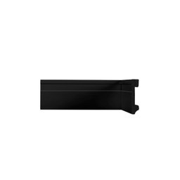 Rodapé de Poliestireno Frisado 7cm x 15mm x 240cm Preto Pix Revestimentos Preto - caixa com 28,80 metros - 1