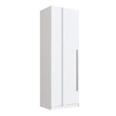 Ver imagem 4 de Guarda Roupa Modulado 100% MDF 2 Peças com Canto Reto 3 Portas e Gavetas Integrato Branco