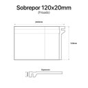 Ver imagem 3 de Rodapé Sobrepor de Poliestireno Frisado 12CMX15MMX2,40m Pixrevestimentos Branco Pix Revestimentos