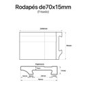 Ver imagem 4 de Rodapé de Poliestireno Frisado 7CMX15MMX240CM Pixrevestimentos Branco Pix Revestimentos