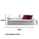 Ver imagem 2 de Sofá 2 Lugares 1,80m - ROS002:branco