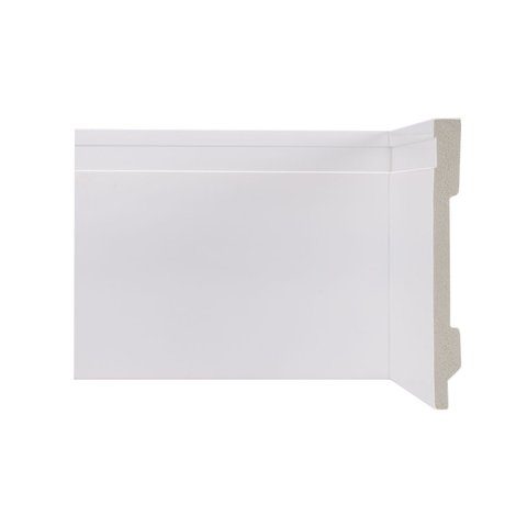 Rodapé de Poliestireno Frisado 15CMX15MMX2,40m Pixrevestimentos Branco Pix Revestimentos