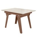 Ver imagem 1 de Mesa Para Sala De Jantar Dubai 1,10 X 0,84 Amêndoa