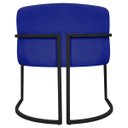 Ver mais imagens de Poltrona Decorativa Recepção Luna Tecido Sintético Base de Ferro Preta