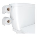 Ver imagem 1 de Suporte Duplo Porta Papel Higiênico Acoplar Caixa Descarga