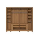 Ver imagem 6 de Guarda Roupa Casal 6 Portas (2 C/ Espelho) e 4 Gavetas C/ Pés Cb01t581 Canela - Kappesberg