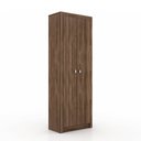 Ver imagem 3 de Escritório com Mesa para Computador 2 Gavetas com Armário 2 Portas Nogal - Fdecor