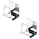 Ver imagem 1 de Kit 2 Porta Esponja de Pia Cozinha Inox C/adesivo F.premium