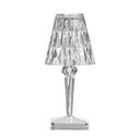 Ver imagem 1 de Luminária de Mesa Abajur Diamante Acrílico Touch Recarregável Usb 26cm