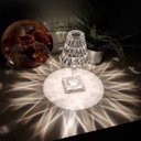 Ver imagem 3 de Luminária de Mesa Abajur Diamante Acrílico Touch Recarregável Usb 26cm