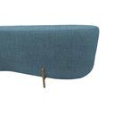 Ver imagem 5 de Puff Decorativo Orgânico Alana Linho Azul