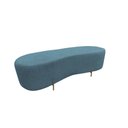 Ver imagem 2 de Puff Decorativo Orgânico Alana Linho Azul