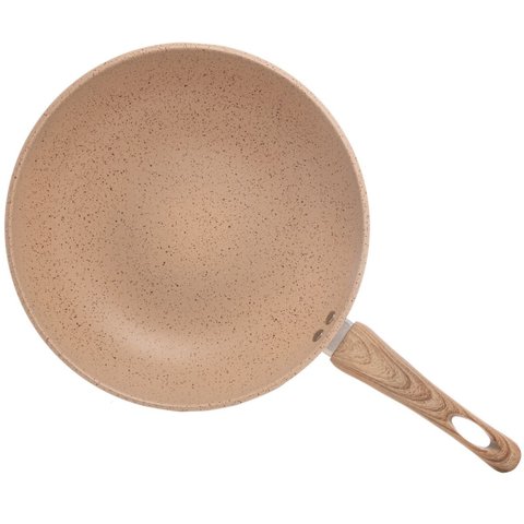 Wok Frigideira Indução Alumínio e Revestimento Cerâmico 28cm