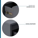 Ver imagem 6 de Gabinete para Banheiro em MDF Jungle Cinza/Grafite